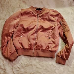 Pink bomber jacket